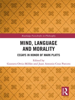 cover image of Mind, Language and Morality
